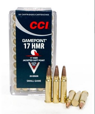 CCI 17hmr Gamepoint 20gr
