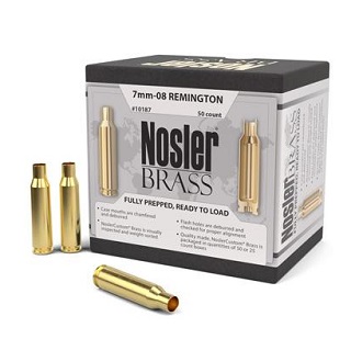 Douilles Nosler Brass 7mm-08 Unprimed
