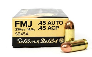 Sellier & Bellot 45auto 230gr FMJ