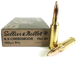 Sellier & Bellot 6.5Creedmoor 140gr FMJBT