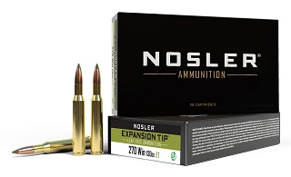 Nosler 270win 130gr E-Tip