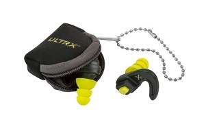 ULTRX Bouchons d'oreilles de protection réglables Shift gris et jaune