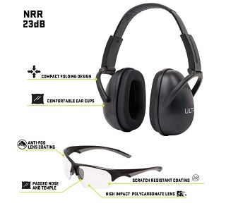 ULTRX Blocker Combinaison de protection auditive et oculaire