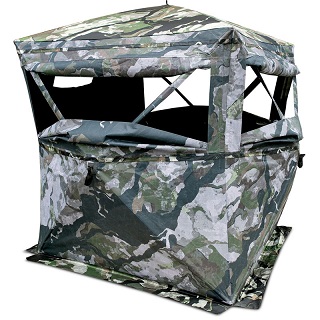 Primos Tente de chasse avec le store frontal intégral transparent
