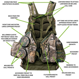 Primos Rocker Strap Vest Realtree MED-LAR