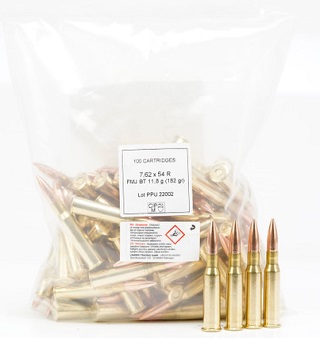 PRVI PPU 7.62x54R 182gr FMJ BT BULK (100)
