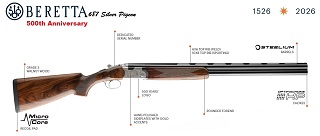 Beretta 687 Silver Pigeon V field EDITION LIMITE 500e Anniversaire
