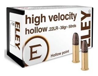 Eley High Velocity Hollow 22lr 38gr HP