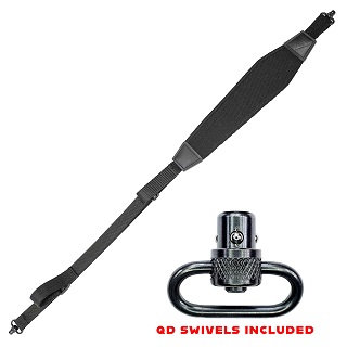 Grovtec QS Trek courroie noire avec émerillons à bouton-poussoir