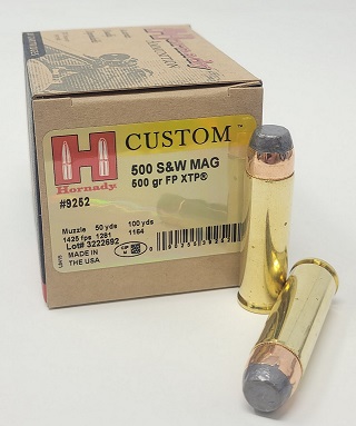 Hornady Custom 500S&W 500gr FP XTP