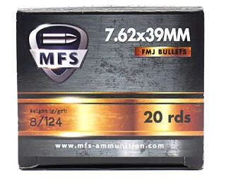 RUAG MFS 7.62x39 124gr FMJ