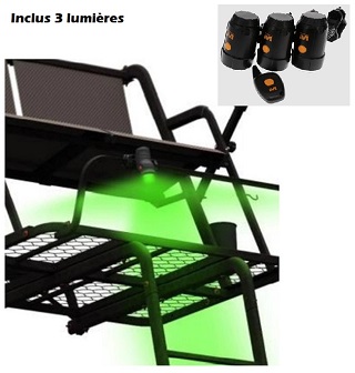 Muddy Éclairage LED vert multidirectionnel et télécommande