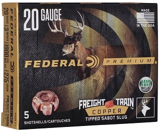 Federal Premium Freight Train Copper Sabot Slug - 20ga - 3