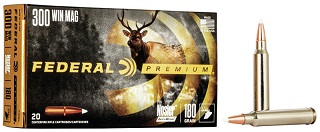 Federal Premium Nosler Accubond 300WinMag 180 Gr