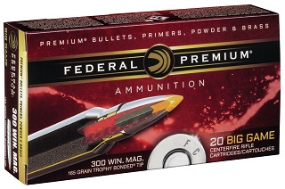 Federal Trophy Bonded Tip 300WinMag 165Gr.