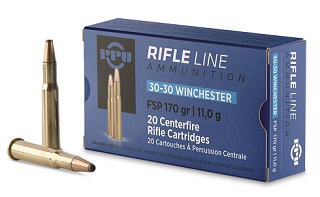 PPU Rifle Line Ammunition 30-30win 170gr SP
