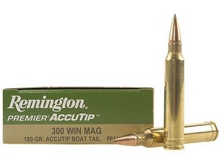 Remington 300winmag 180 gr accutip boat tail