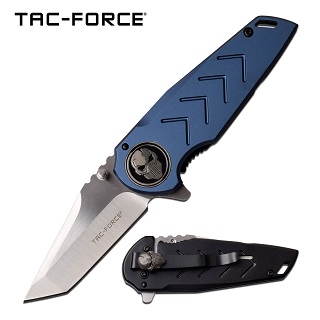 Tac Force Couteau pliant  (crâne bleu)