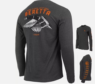 Beretta T-Shirt Highball Manches Longues Charcoal