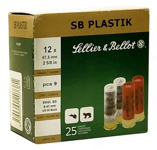 Sellier & Bellot 12ga 2 5/8 SB Plastik 00 Buck
